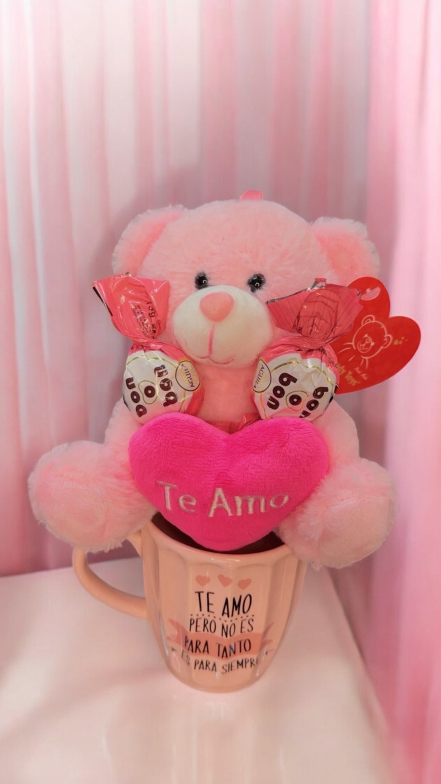 Taza más peluche animalitos