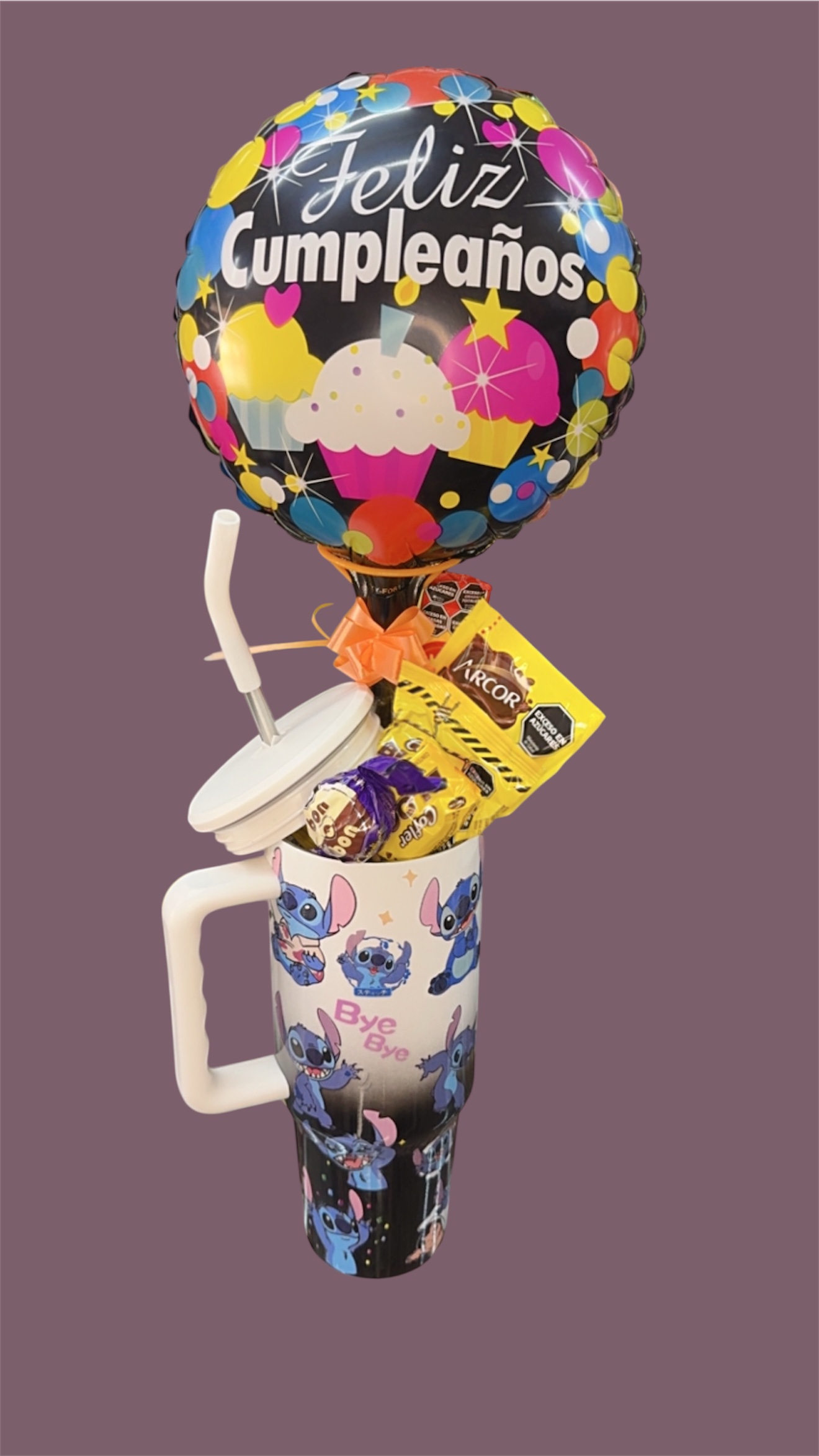 Vaso quencher cumpleañero Stich